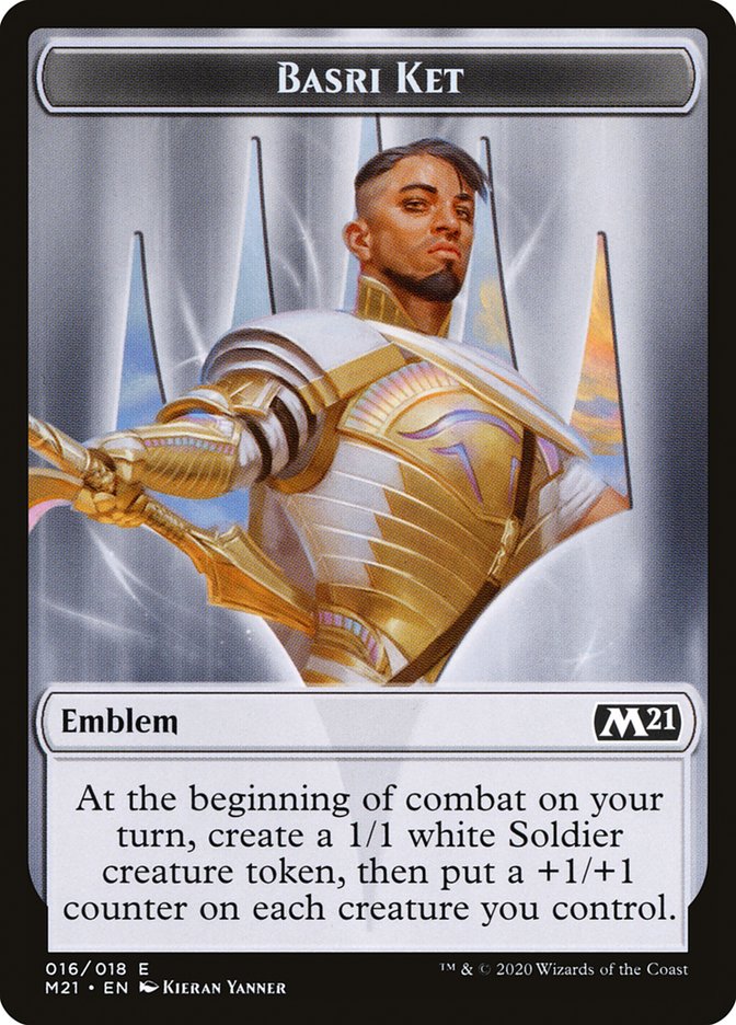 Basri Ket Emblem [Core Set 2021 Tokens] | Clutch Gaming