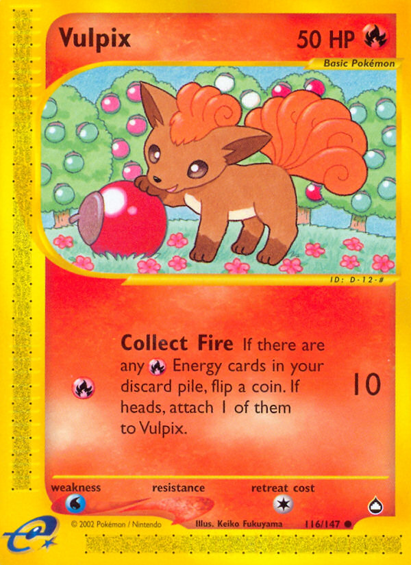 Vulpix (116/147) [Aquapolis] | Clutch Gaming