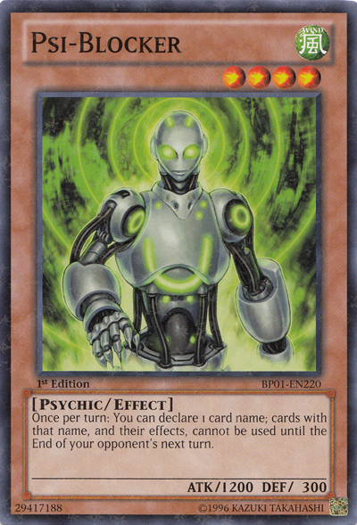 Psi-Blocker [BP01-EN220] Starfoil Rare | Clutch Gaming
