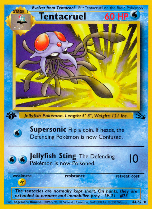 Tentacruel (44/62) [Fossil 1st Edition] | Clutch Gaming