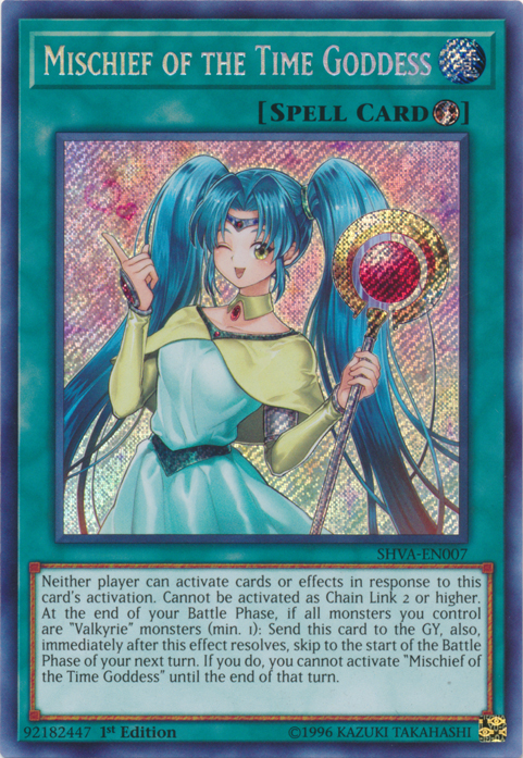 Mischief of the Time Goddess [SHVA-EN007] Secret Rare | Clutch Gaming