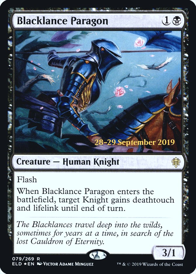 Blacklance Paragon [Throne of Eldraine Prerelease Promos] | Clutch Gaming