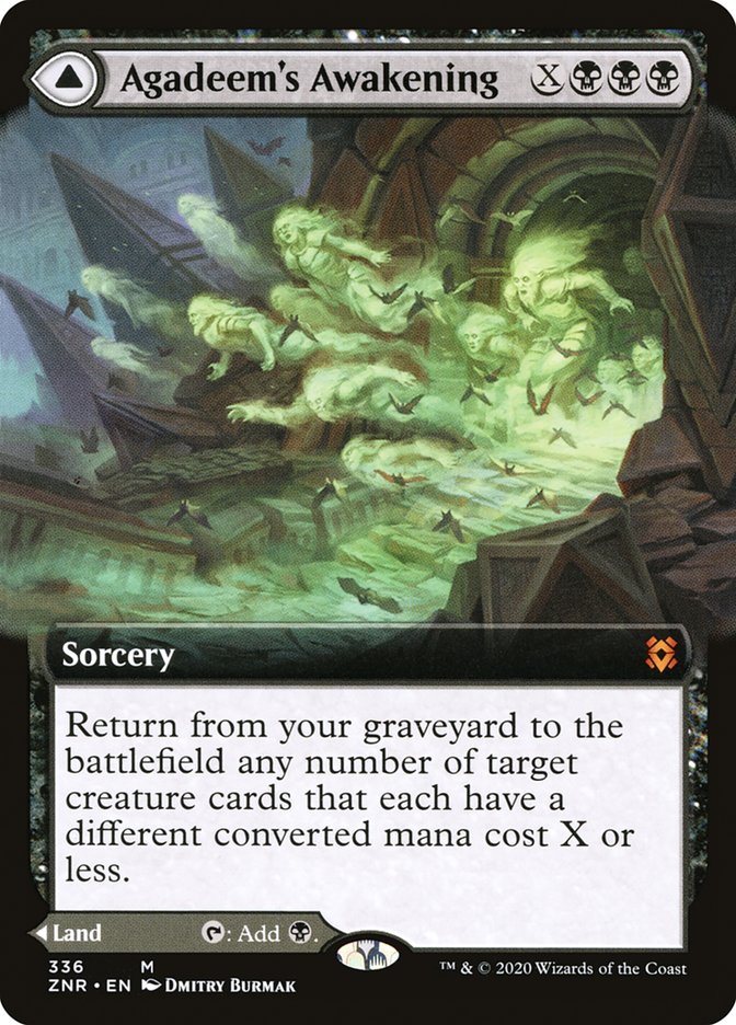 Agadeem's Awakening // Agadeem, the Undercrypt (Extended Art) [Zendikar Rising] | Clutch Gaming