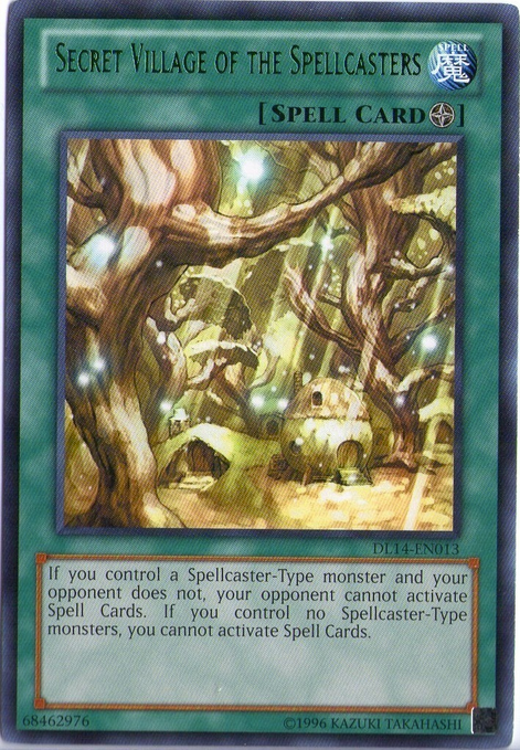 Secret Village of the Spellcasters (Green) [DL14-EN013] Rare | Clutch Gaming