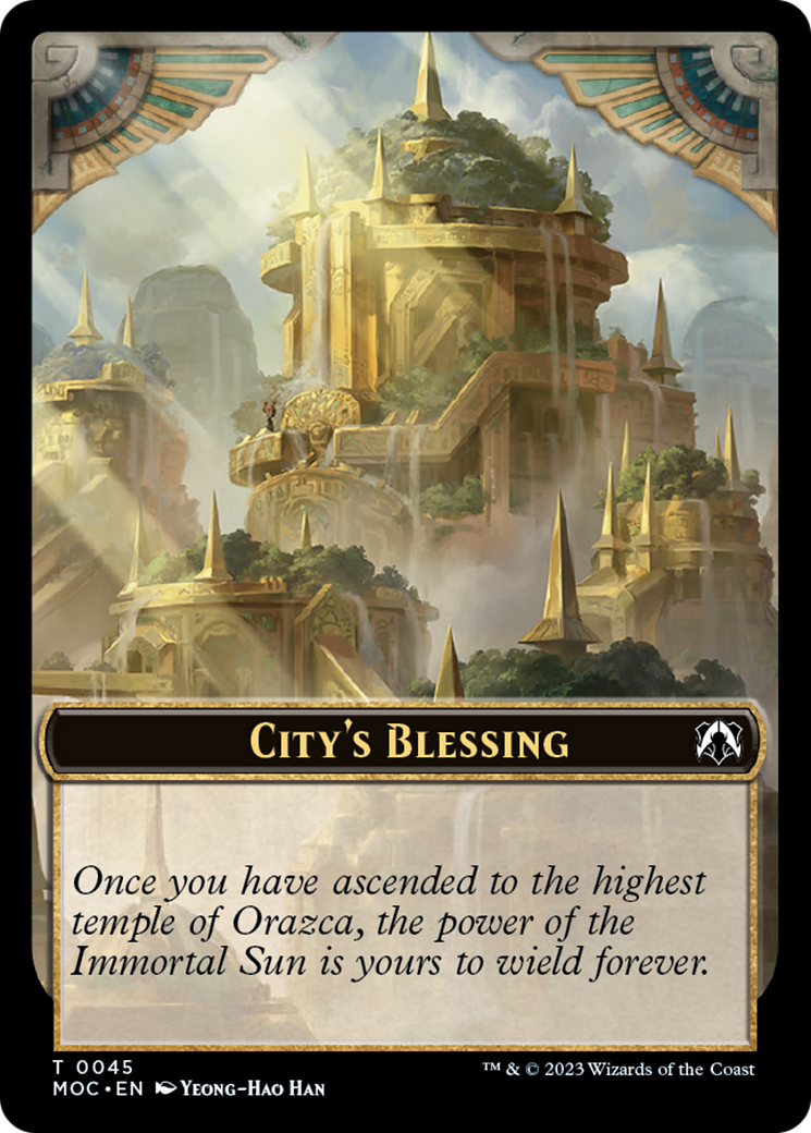 Elephant // City's Blessing Double-Sided Token [March of the Machine Commander Tokens] | Clutch Gaming