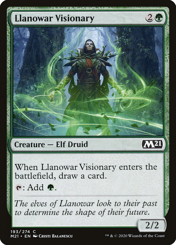 Llanowar Visionary [Core Set 2021] | Clutch Gaming