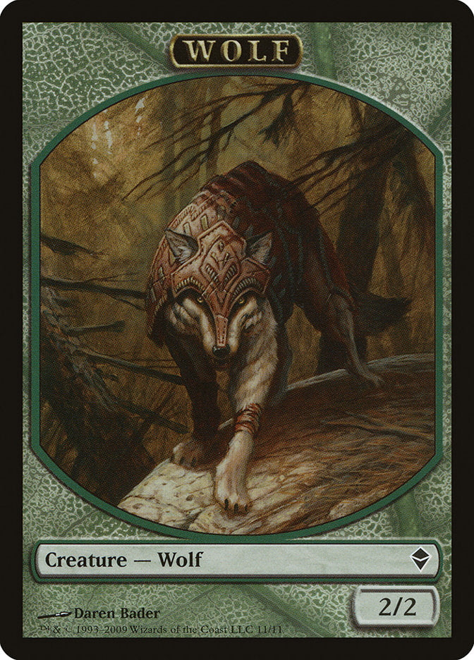 Wolf Token [Zendikar Tokens] | Clutch Gaming