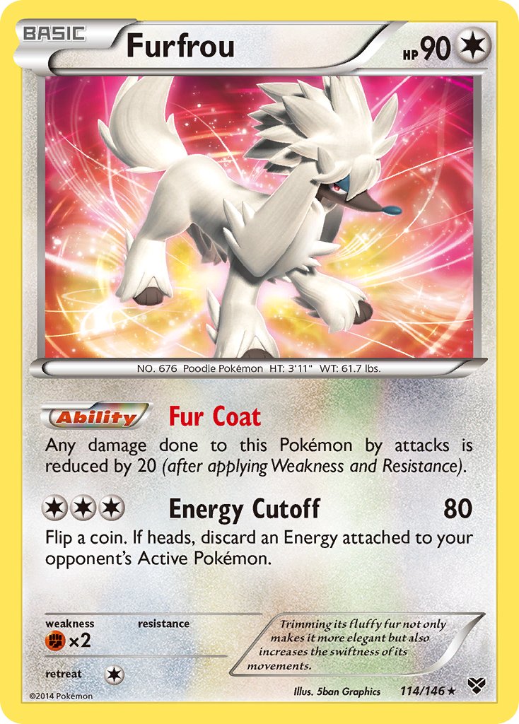 Furfrou (114/146)(Cosmos Holo) (Blister Exclusive) [XY: Base Set] | Clutch Gaming