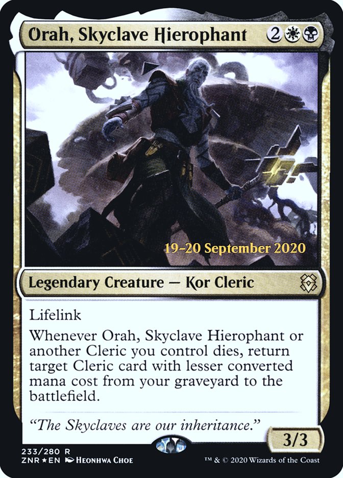 Orah, Skyclave Hierophant [Zendikar Rising Prerelease Promos] | Clutch Gaming