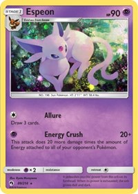 Espeon (89/214) (Cosmos Holo) (Blister Exclusive) [Sun & Moon: Lost Thunder] | Clutch Gaming