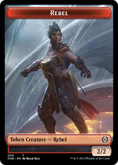 Rebel // Goblin Double-Sided Token [Phyrexia: All Will Be One Commander Tokens] | Clutch Gaming