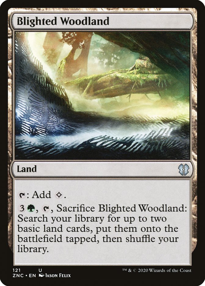 Blighted Woodland [Zendikar Rising Commander] | Clutch Gaming