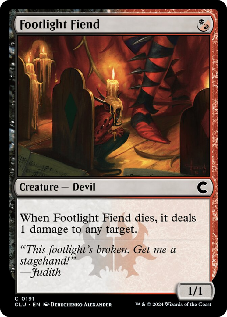 Footlight Fiend [Ravnica: Clue Edition] | Clutch Gaming