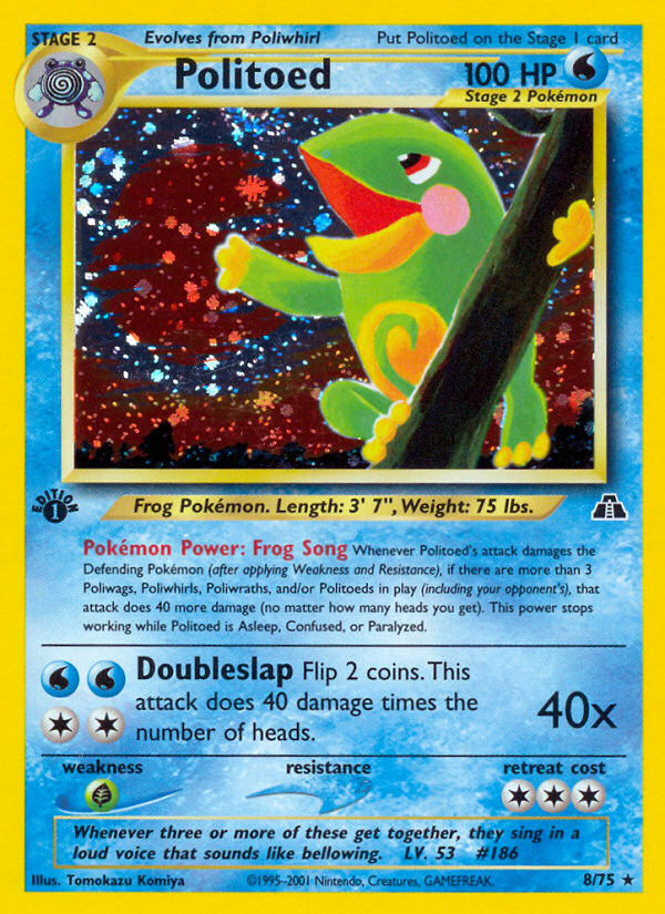 Politoed (8/75) [Neo Discovery 1st Edition] | Clutch Gaming