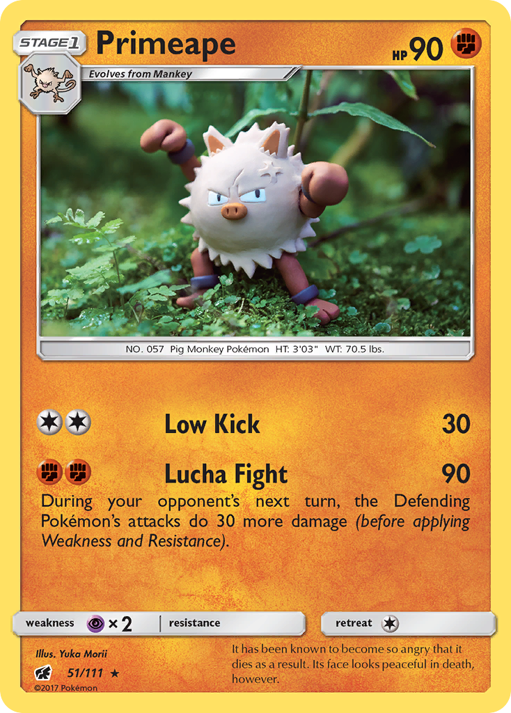 Primeape (51/111) [Sun & Moon: Crimson Invasion] | Clutch Gaming