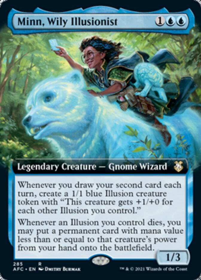 Minn, Wily Illusionist (Extended Art) [Dungeons & Dragons: Adventures in the Forgotten Realms Commander] | Clutch Gaming