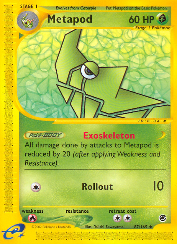 Metapod (87/165) [Expedition: Base Set] | Clutch Gaming