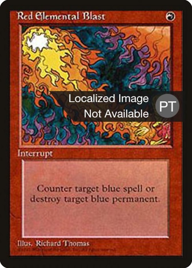 Red Elemental Blast [Fourth Edition (Foreign Black Border)] | Clutch Gaming