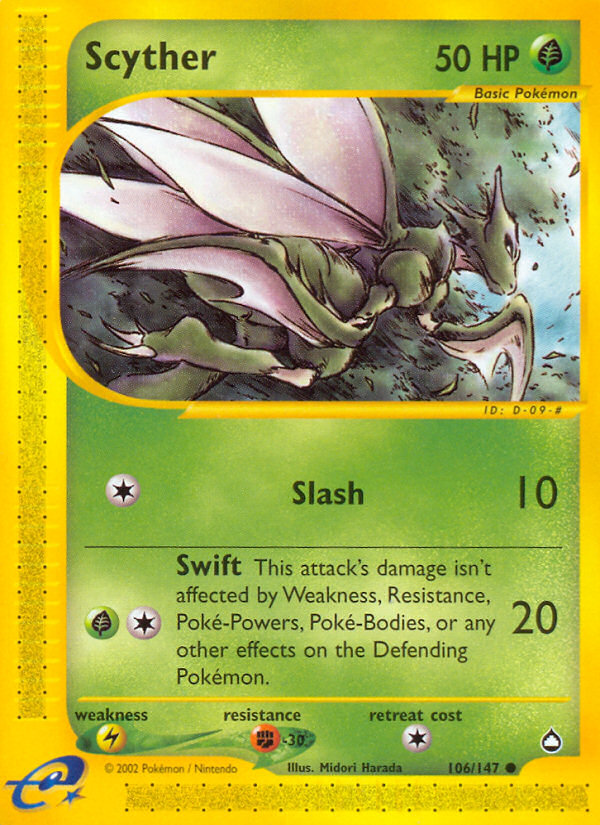 Scyther (106/147) [Aquapolis] | Clutch Gaming