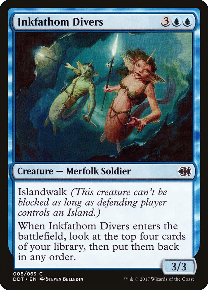 Inkfathom Divers [Duel Decks: Merfolk vs. Goblins] | Clutch Gaming