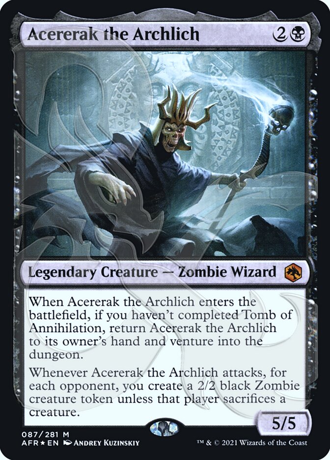 Acererak the Archlich (Ampersand Promo) [Dungeons & Dragons: Adventures in the Forgotten Realms Promos] | Clutch Gaming