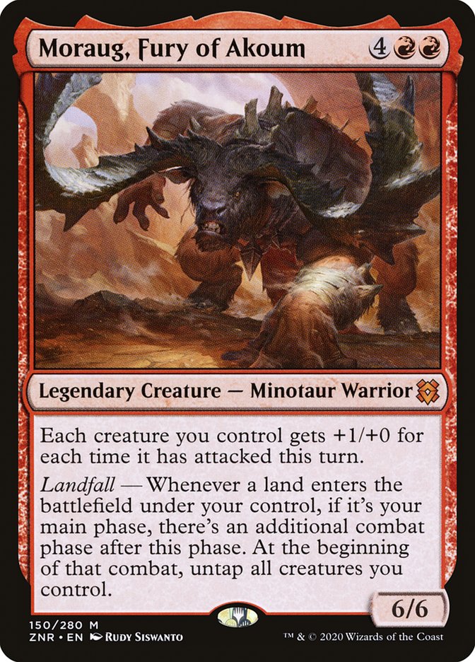 Moraug, Fury of Akoum [Zendikar Rising] | Clutch Gaming