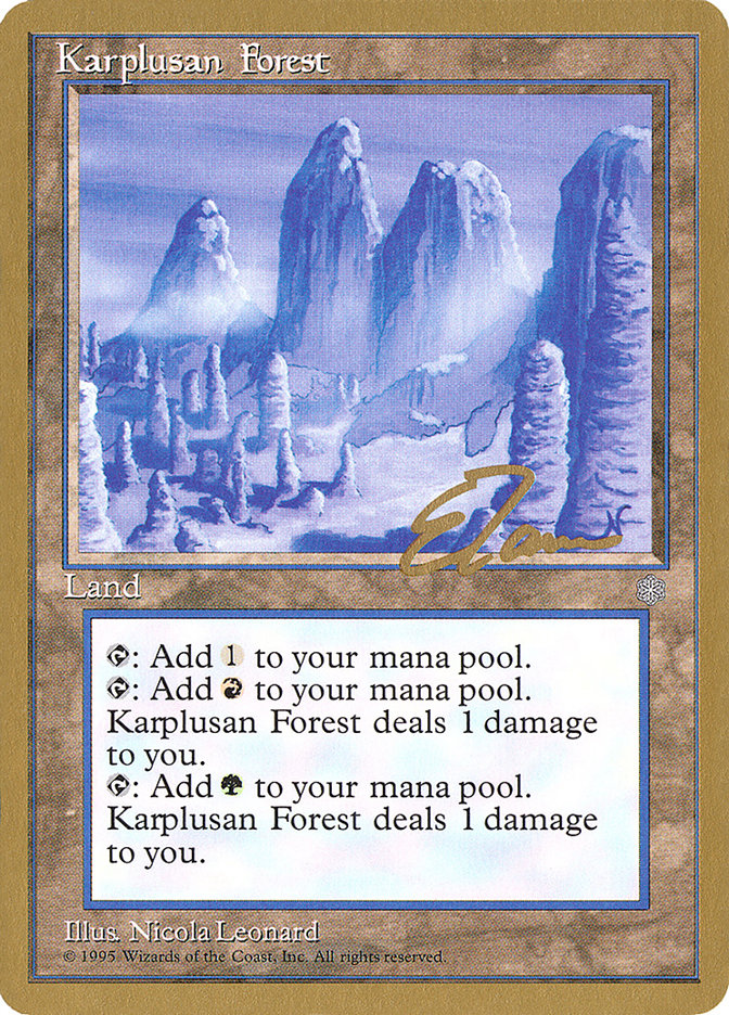 Karplusan Forest (Eric Tam) [Pro Tour Collector Set] | Clutch Gaming
