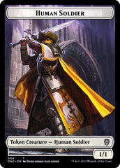 Human Soldier // Elephant Double-Sided Token [Phyrexia: All Will Be One Commander Tokens] | Clutch Gaming