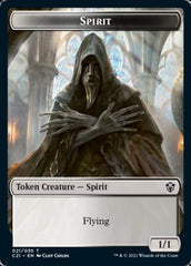 Zombie // Spirit Double-Sided Token [Commander 2021 Tokens] | Clutch Gaming