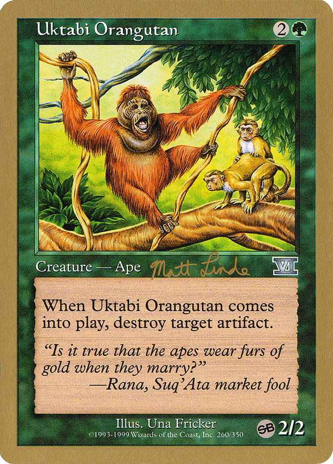 Uktabi Orangutan (Matt Linde) (SB) [World Championship Decks 1999] | Clutch Gaming