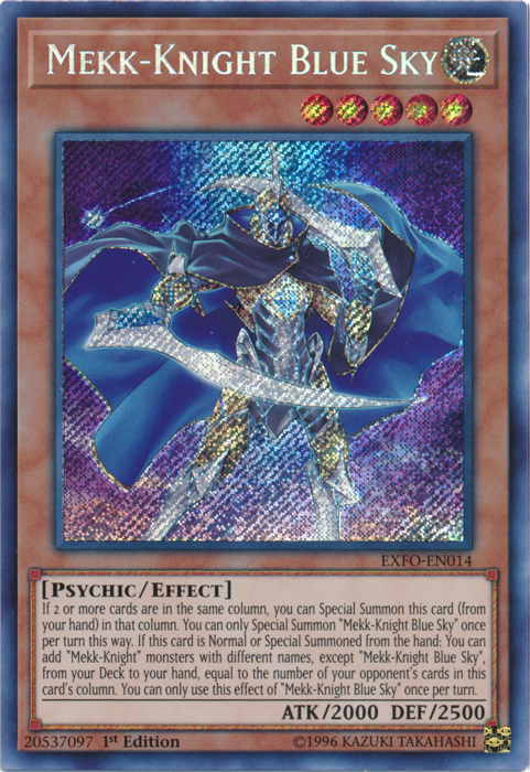 Mekk-Knight Blue Sky [EXFO-EN014] Secret Rare | Clutch Gaming