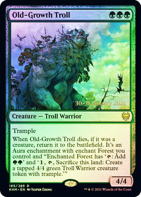 Old-Growth Troll [Kaldheim Prerelease Promos] | Clutch Gaming