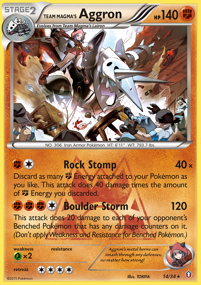 Team Magma's Aggron (14/34) [XY: Double Crisis] | Clutch Gaming