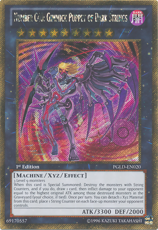 Number C40: Gimmick Puppet of Dark Strings [PGLD-EN020] Gold Secret Rare | Clutch Gaming