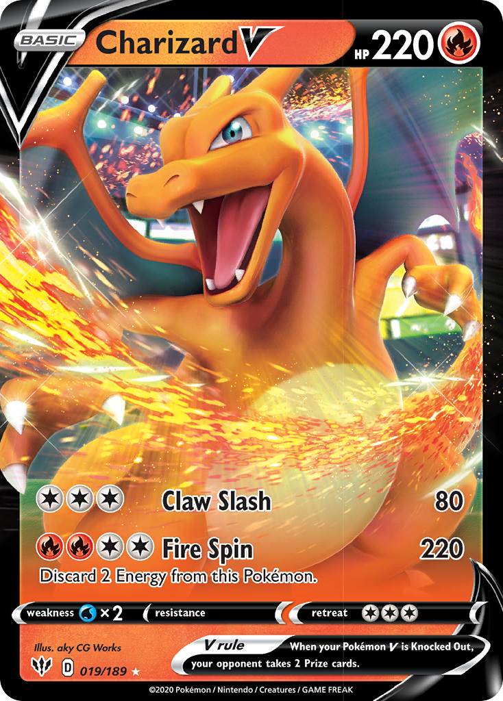 Charizard V (019/189) [Sword & Shield: Darkness Ablaze] | Clutch Gaming