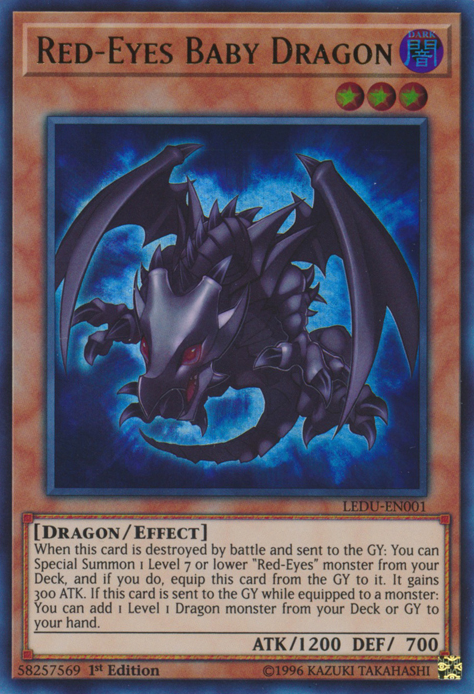 Red-Eyes Baby Dragon [LEDU-EN001] Ultra Rare | Clutch Gaming