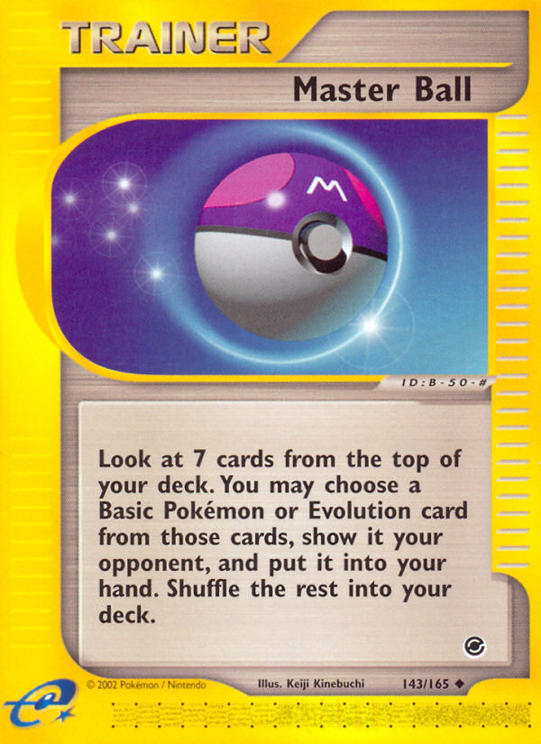 Master Ball (143/165) [Expedition: Base Set] | Clutch Gaming