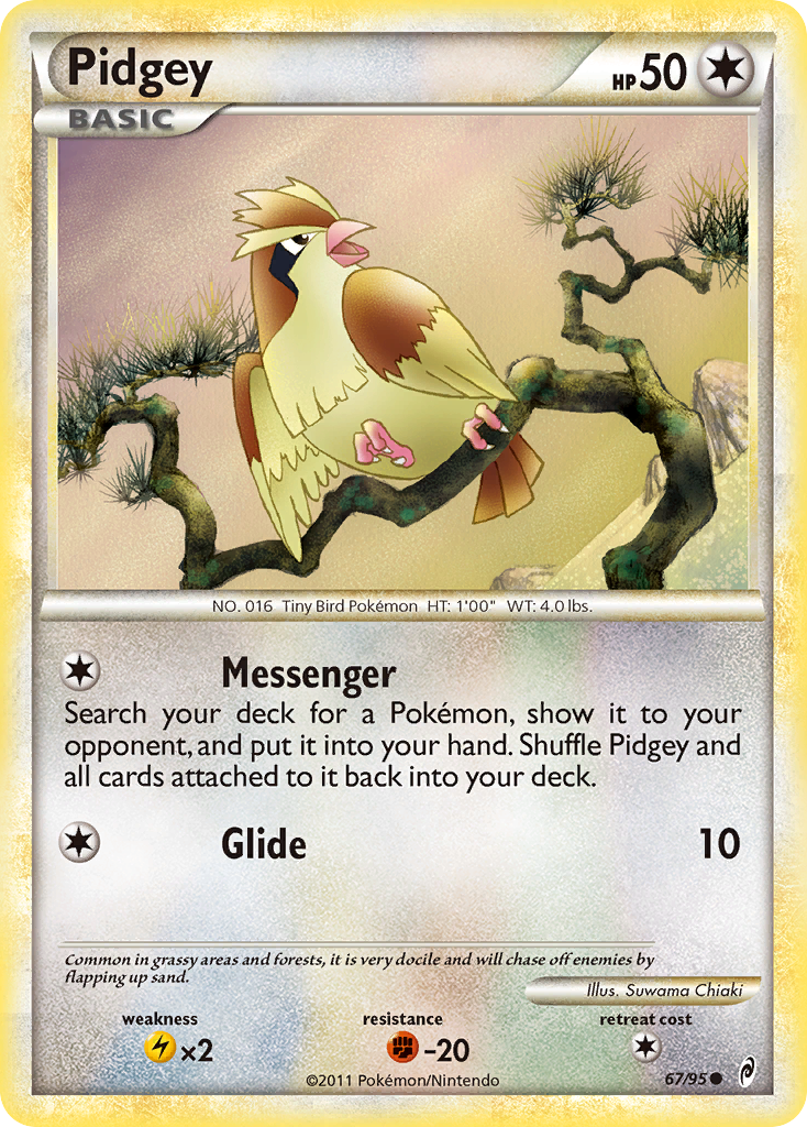 Pidgey (67/95) [HeartGold & SoulSilver: Call of Legends] | Clutch Gaming