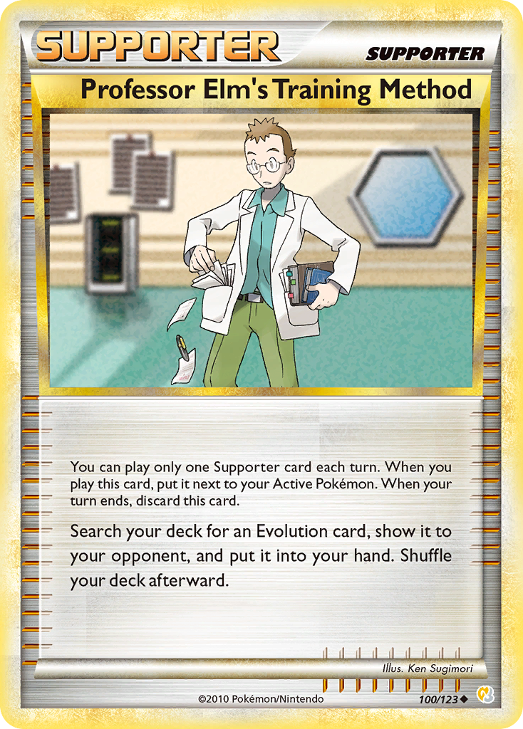 Professor Elm's Training Method (100/123) [HeartGold & SoulSilver: Base Set] | Clutch Gaming