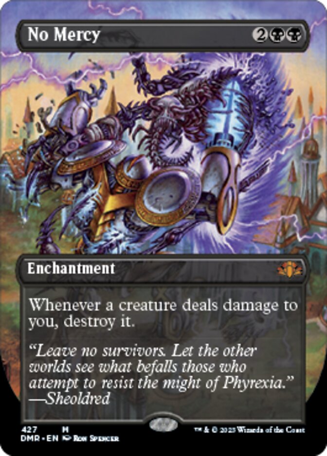 No Mercy (Borderless Alternate Art) [Dominaria Remastered] | Clutch Gaming