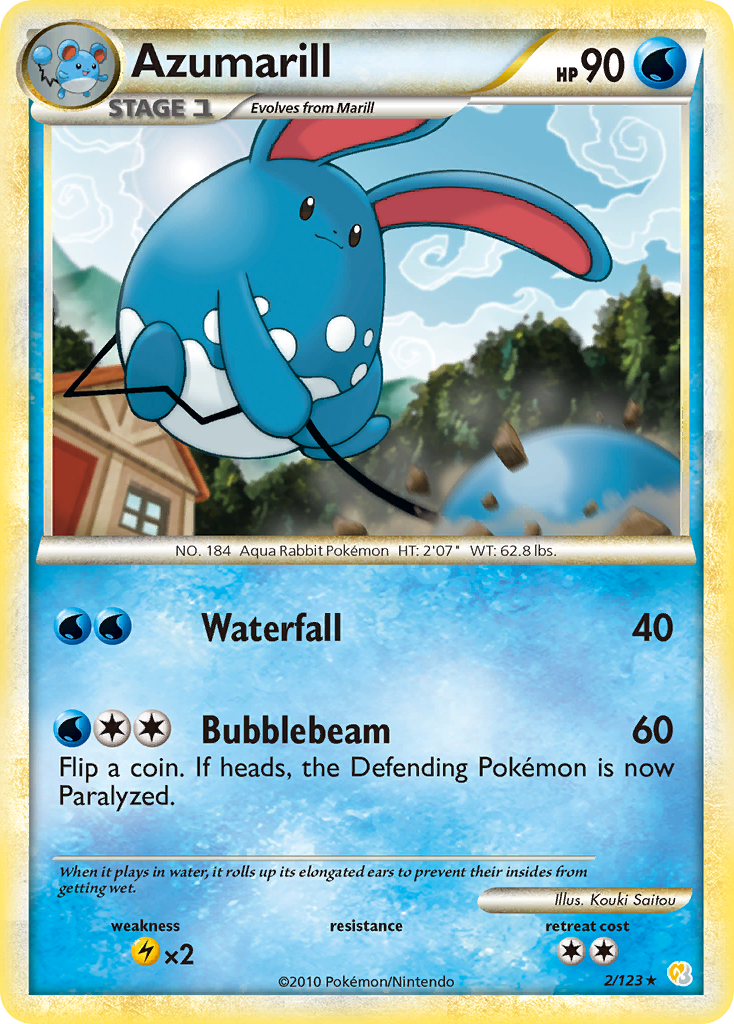 Azumarill (2/123) [HeartGold & SoulSilver: Base Set] | Clutch Gaming