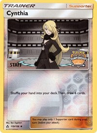 Cynthia (119/156) (Staff Regional Championship Promo) [Sun & Moon: Ultra Prism] | Clutch Gaming