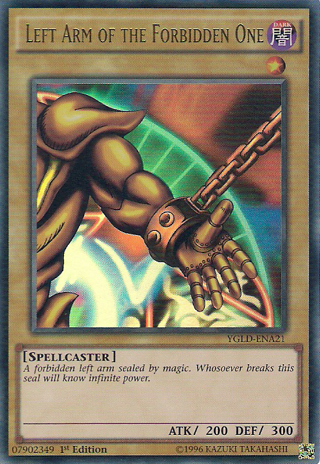 Left Arm of the Forbidden One [YGLD-ENA21] Ultra Rare | Clutch Gaming