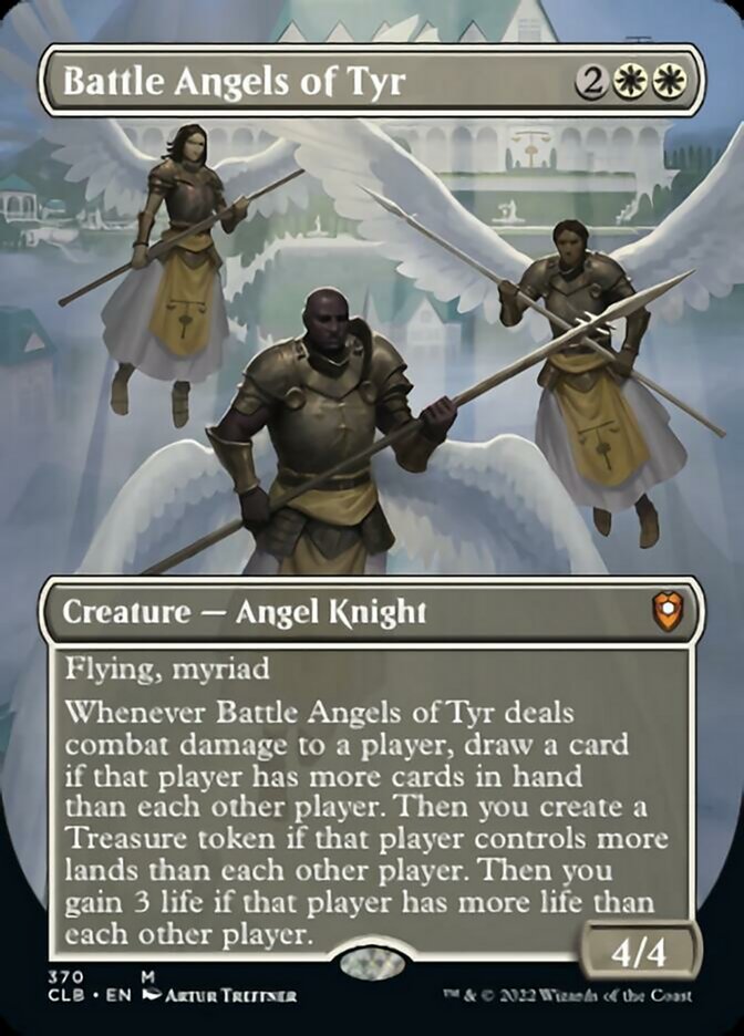 Battle Angels of Tyr (Borderless Alternate Art) [Commander Legends: Battle for Baldur's Gate] | Clutch Gaming