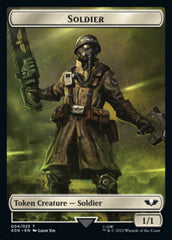 Soldier (004) // Vanguard Suppressor Double-Sided Token (Surge Foil) [Warhammer 40,000 Tokens] | Clutch Gaming