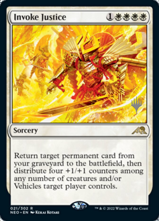 Invoke Justice (Promo Pack) [Kamigawa: Neon Dynasty Promos] | Clutch Gaming