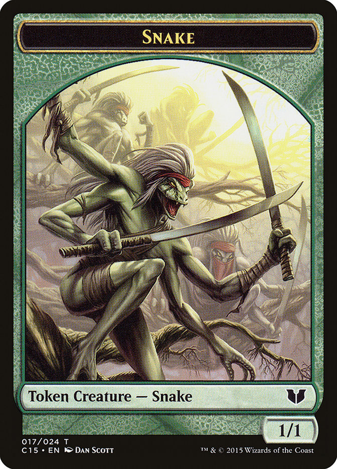 Snake Token (017/024) [Commander 2015 Tokens] | Clutch Gaming