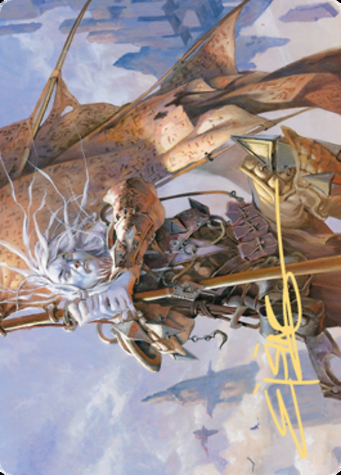 Sea Gate Banneret Art Card (Gold-Stamped Signature) [Zendikar Rising Art Series] | Clutch Gaming