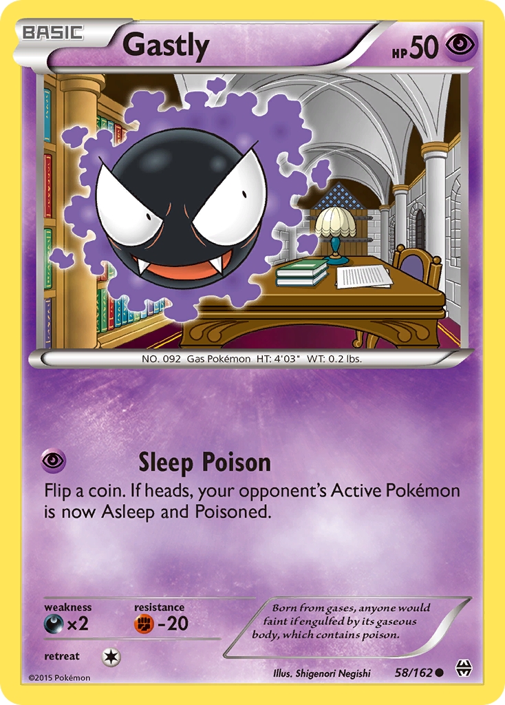 Gastly (58/162) [XY: BREAKthrough] | Clutch Gaming