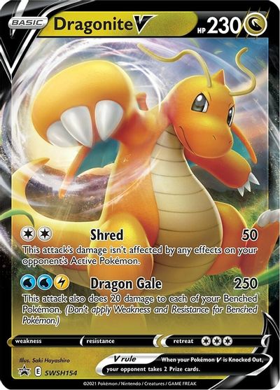 Dragonite V (SWSH154) [Sword & Shield: Black Star Promos] | Clutch Gaming